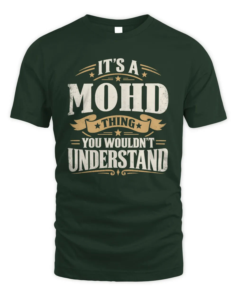 MOHD P08 TH51 - Personalized “It’s a/an [NAME] Thing – You Wouldn’t Understand” Shirt - Unisex Standard T-Shirt - Forest Green