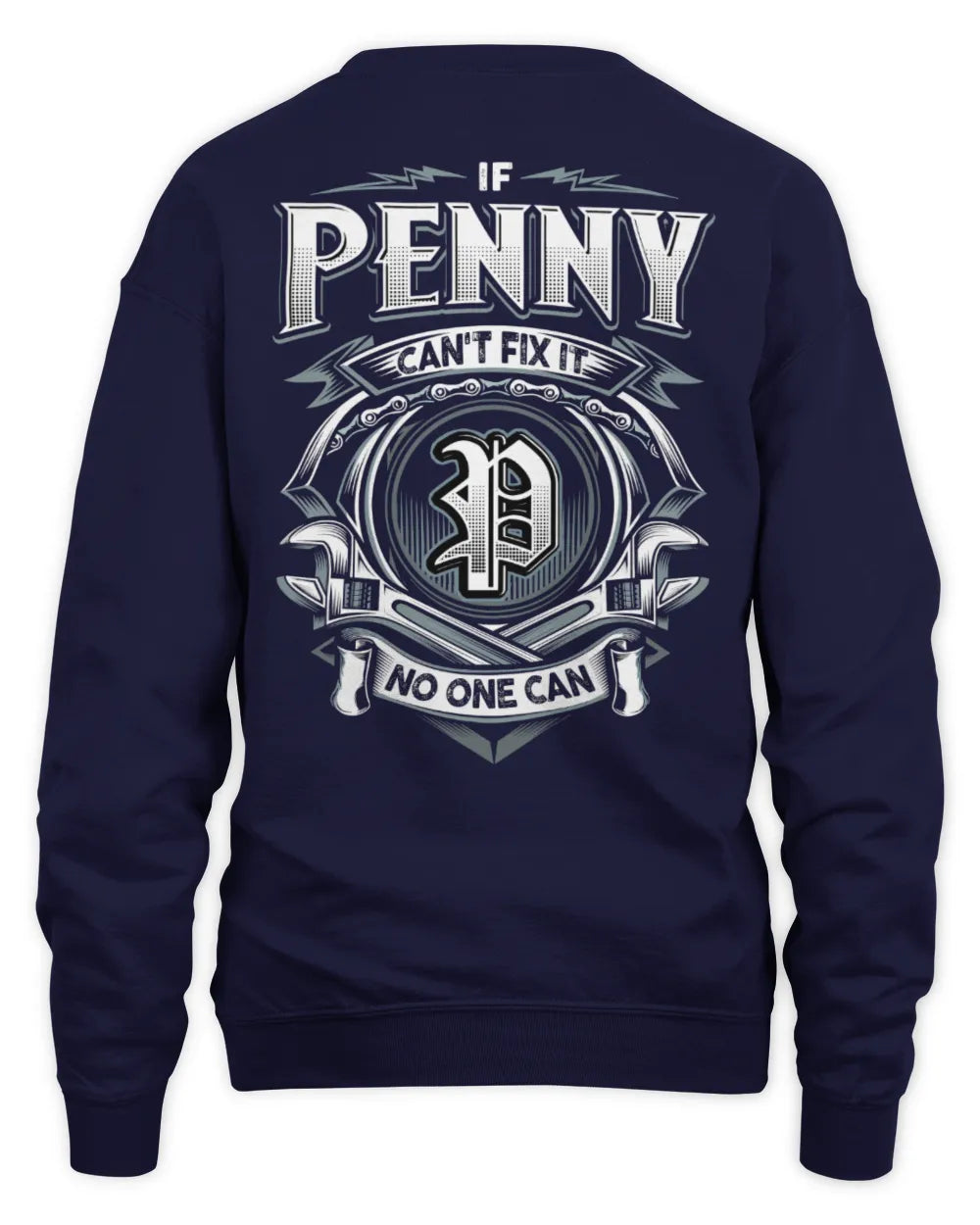 PENNY AP81-K4-626 - Personalized Ahmed Quote Apparel “If Ahmed Can't Fix It, No One Can” - Unisex Sweatshirt - Navy