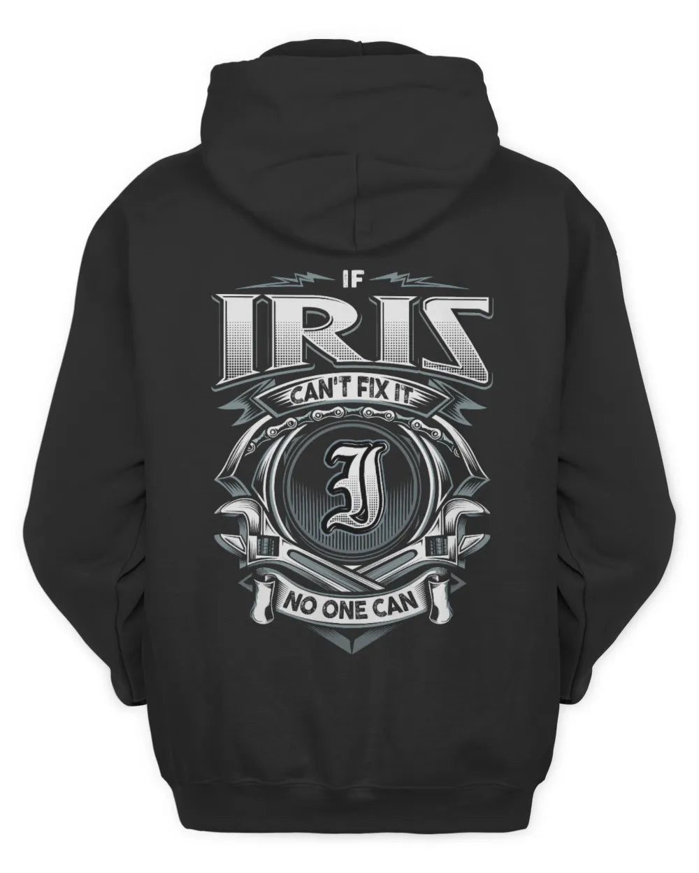 IRIS AP81-K4-626 - Personalized Ahmed Quote Apparel “If Ahmed Can't Fix It, No One Can” - Unisex Hoodie - Black