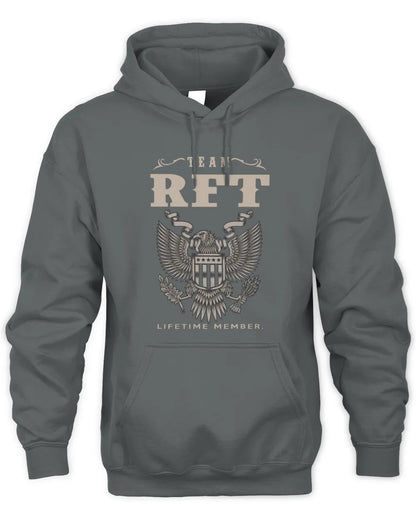 RFT TP06-K82 – Personalized Classic Style Apparel “Team NAME Lifetime Member” - Unisex Hoodie - Charcoal