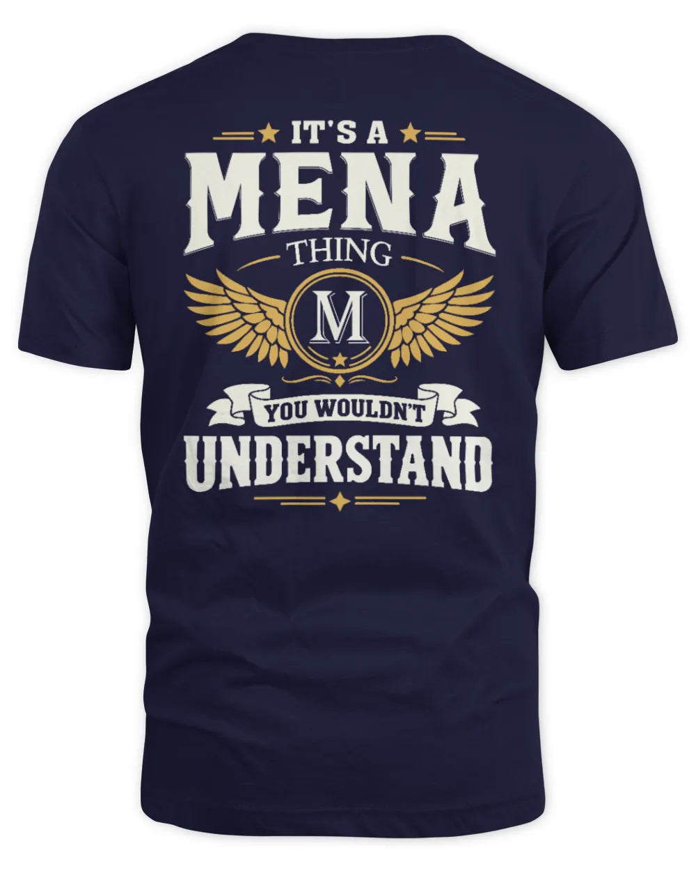 MENA KT06-M008 It’s a [NAME] Thing – You Wouldn’t Understand | Personalized Vintage T-Shirt - Unisex Standard T-Shirt - Navy