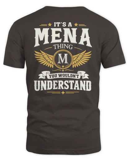 MENA KT06-M008 It’s a [NAME] Thing – You Wouldn’t Understand | Personalized Vintage T-Shirt - Unisex Standard T-Shirt - Dark Chocolate