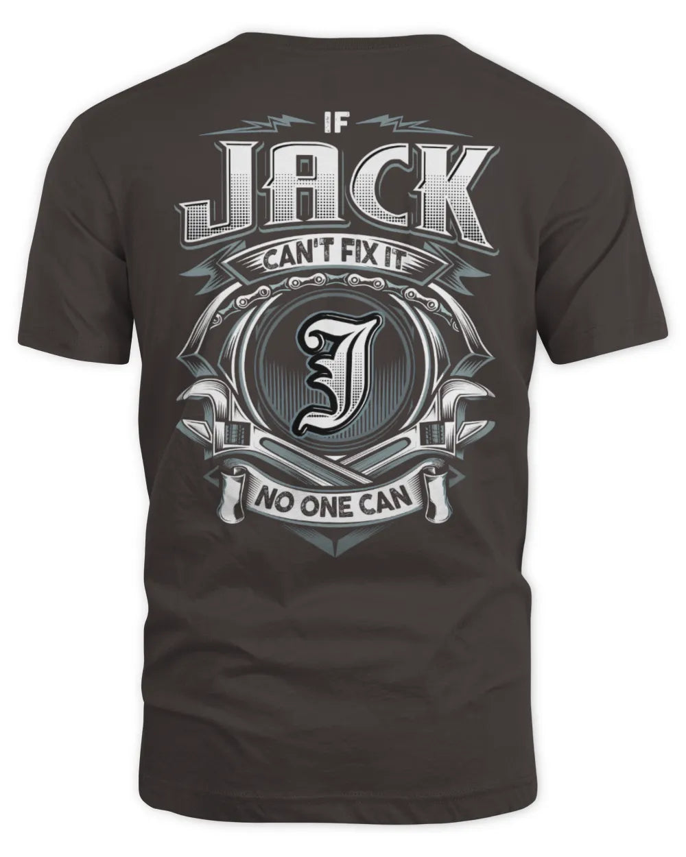 JACK AP81-K4-626 - Personalized Ahmed Quote Apparel “If Ahmed Can't Fix It, No One Can” - Unisex Standard T-Shirt - Dark Chocolate