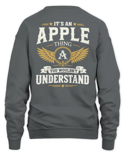 APPLE KT06-M008 It’s a [NAME] Thing – You Wouldn’t Understand | Personalized Vintage T-Shirt - Unisex Sweatshirt - Charcoal