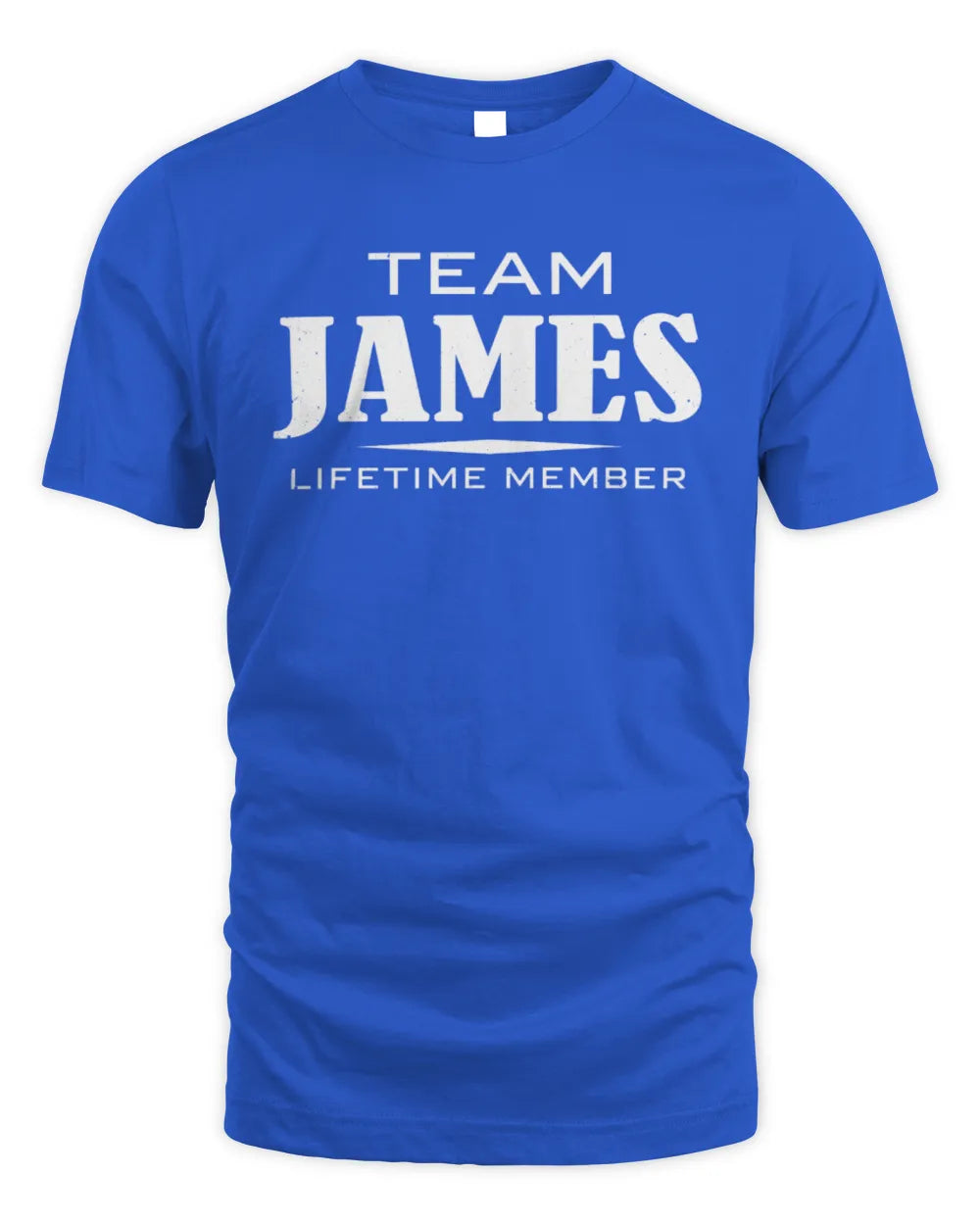 JAMES BL62-K4-128 - Personalized “Team NAME Lifetime Member” - Unisex Standard T-Shirt - Royal