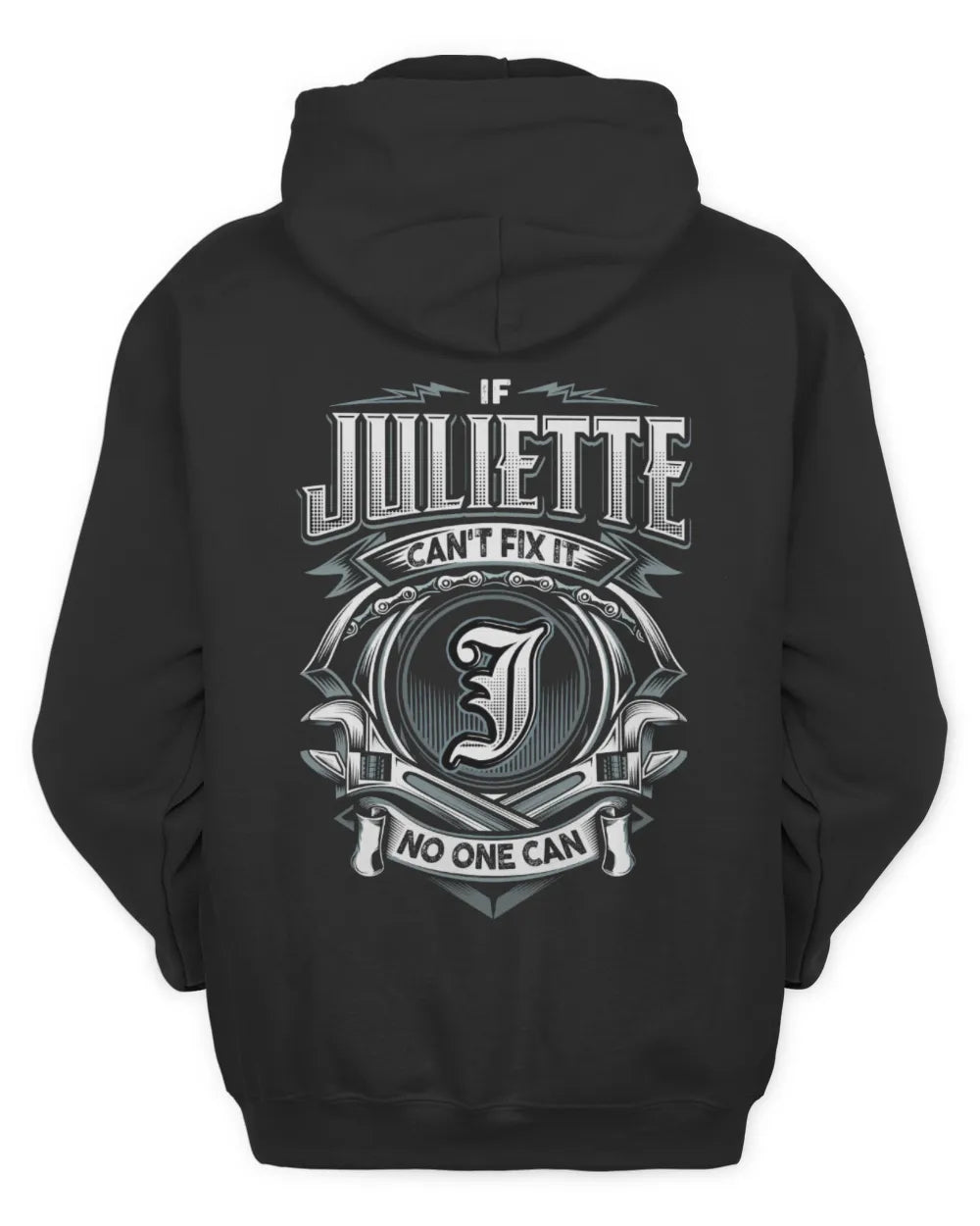 JULIETTE AP81-K4-626 - Personalized Ahmed Quote Apparel “If Ahmed Can't Fix It, No One Can” - Unisex Hoodie - Black