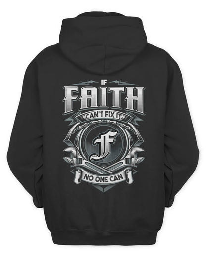 FAITH AP81-K4-626 - Personalized Ahmed Quote Apparel “If Ahmed Can't Fix It, No One Can” - Unisex Hoodie - Black