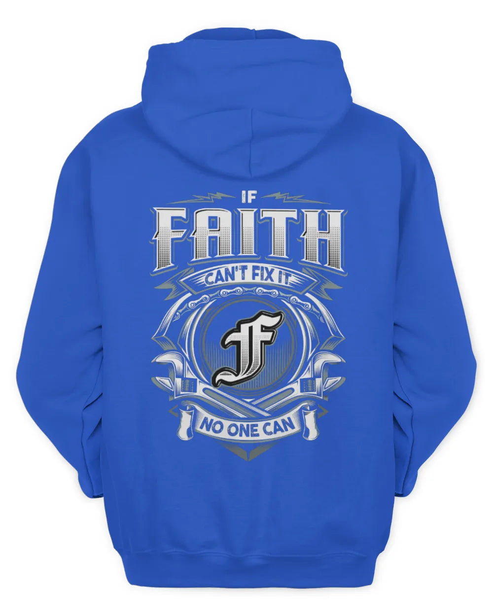 FAITH AP81-K4-626 - Personalized Ahmed Quote Apparel “If Ahmed Can't Fix It, No One Can” - Unisex Hoodie - Royal