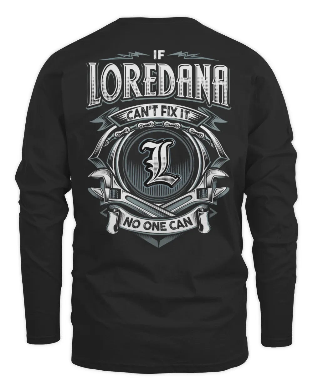 LOREDANA AP81-K4-626 - Personalized Ahmed Quote Apparel “If Ahmed Can't Fix It, No One Can” - Men's Long Sleeved T-Shirt - Black
