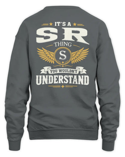 SR KT06-M008 It’s a [NAME] Thing – You Wouldn’t Understand | Personalized Vintage T-Shirt - Unisex Sweatshirt - Charcoal