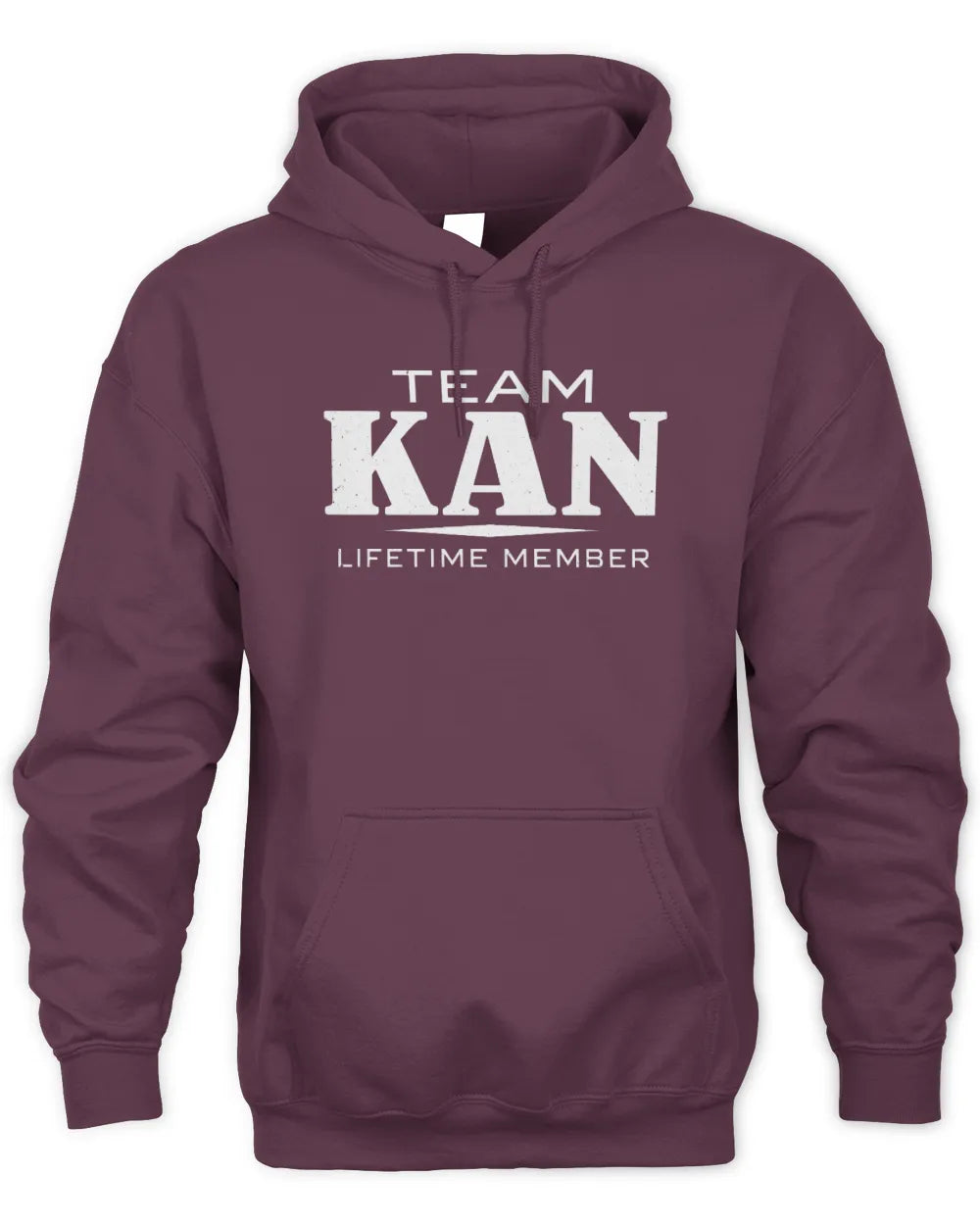 KAN BL62-K4-128 - Personalized “Team NAME Lifetime Member” - Unisex Hoodie - Maroon