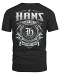 HANS AP81-K4-626 - Personalized Ahmed Quote Apparel “If Ahmed Can't Fix It, No One Can” - Unisex Standard T-Shirt - Black