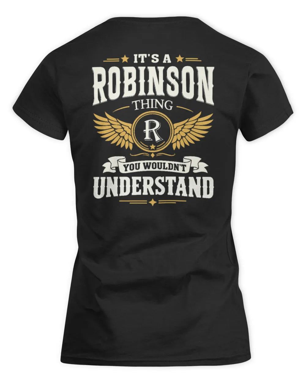 ROBINSON KT06-M008 It’s a [NAME] Thing – You Wouldn’t Understand | Personalized Vintage T-Shirt - Women's Standard T-Shirt - Black