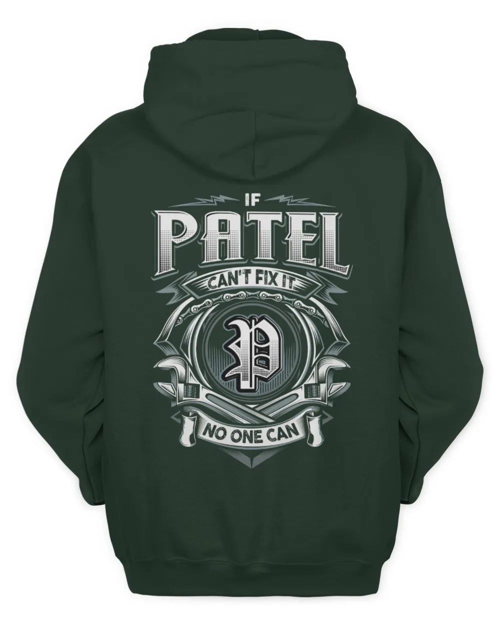 PATEL AP81-K4-626 - Personalized Ahmed Quote Apparel “If Ahmed Can't Fix It, No One Can” - Unisex Hoodie - Forest Green