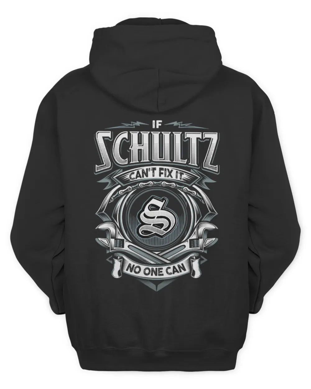 SCHULTZ AP81-K4-626 - Personalized Ahmed Quote Apparel “If Ahmed Can't Fix It, No One Can” - Unisex Hoodie - Black