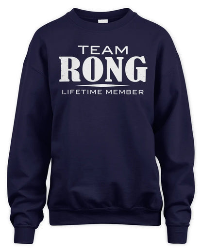 RONG BL62-K4-128 - Personalized “Team NAME Lifetime Member” - Unisex Sweatshirt - Navy
