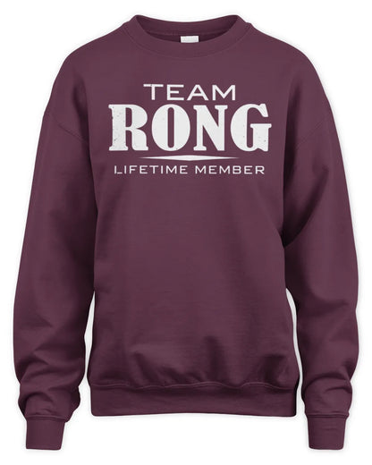 RONG BL62-K4-128 - Personalized “Team NAME Lifetime Member” - Unisex Sweatshirt - Maroon