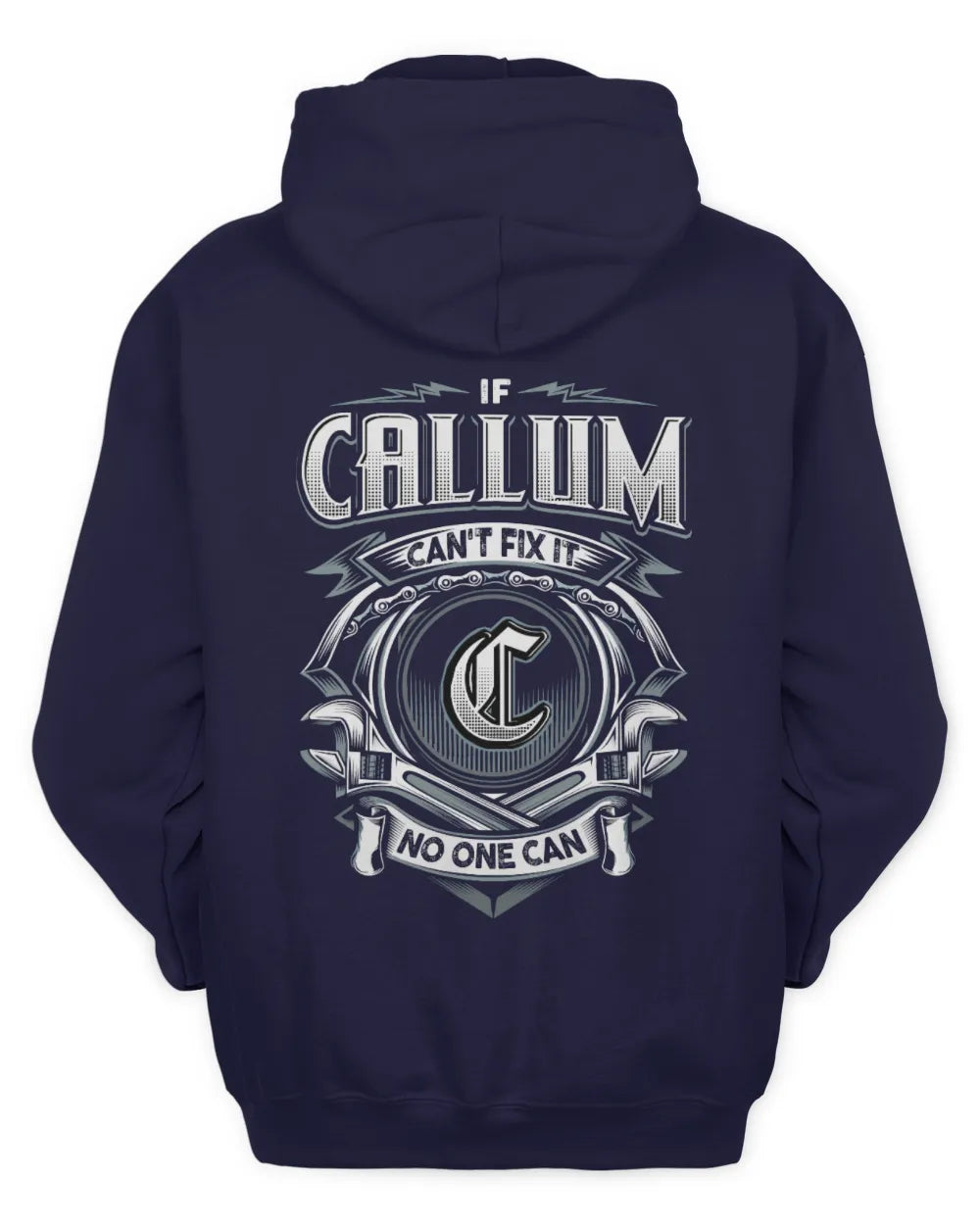 CALLUM AP81-K4-626 - Personalized Ahmed Quote Apparel “If Ahmed Can't Fix It, No One Can” - Unisex Hoodie - Navy
