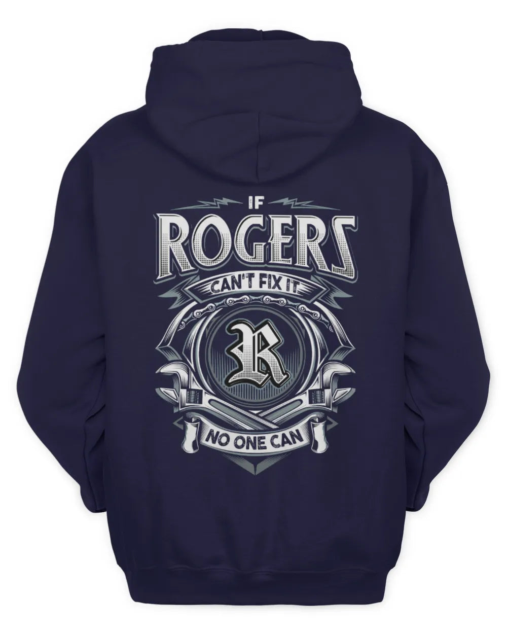 ROGERS AP81-K4-626 - Personalized Ahmed Quote Apparel “If Ahmed Can't Fix It, No One Can” - Unisex Hoodie - Navy