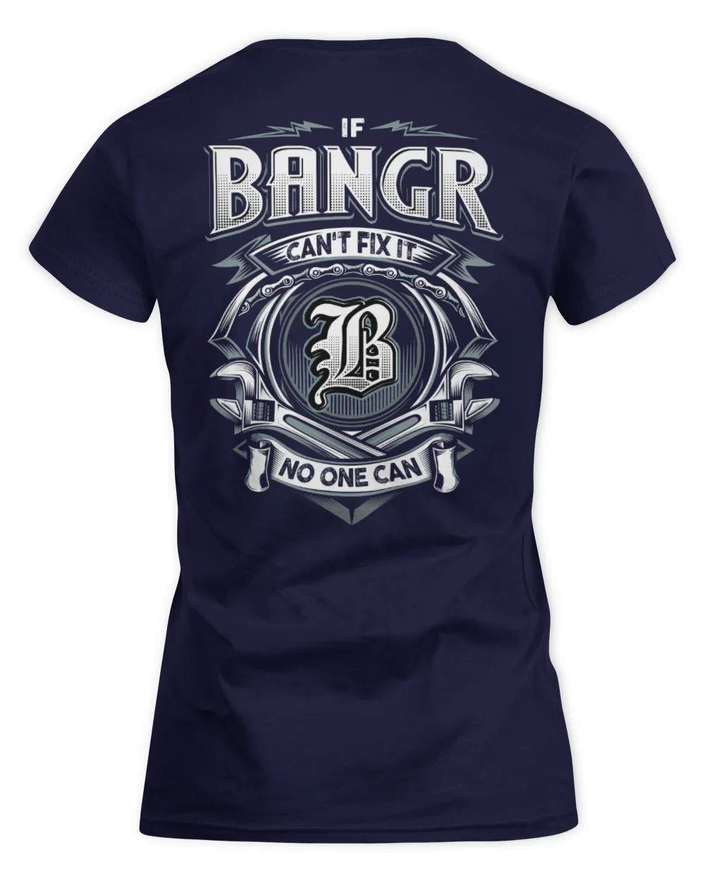 BANGR AP81-K4-626 - Personalized Ahmed Quote Apparel “If Ahmed Can't Fix It, No One Can” - Women's Standard T-Shirt - Navy