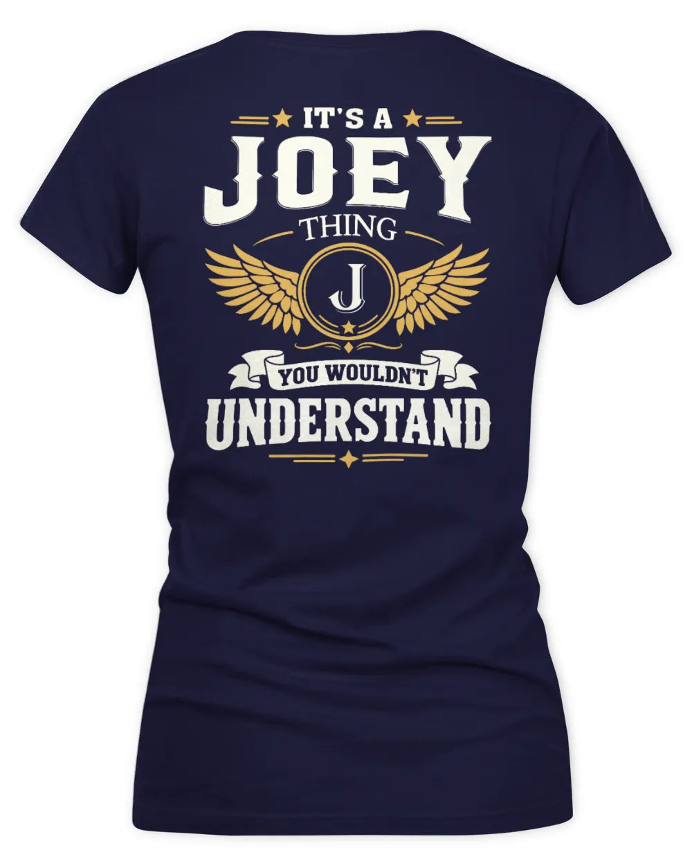 JOEY KT06-M008 It’s a [NAME] Thing – You Wouldn’t Understand | Personalized Vintage T-Shirt - Women's V-Neck T-Shirt - Navy