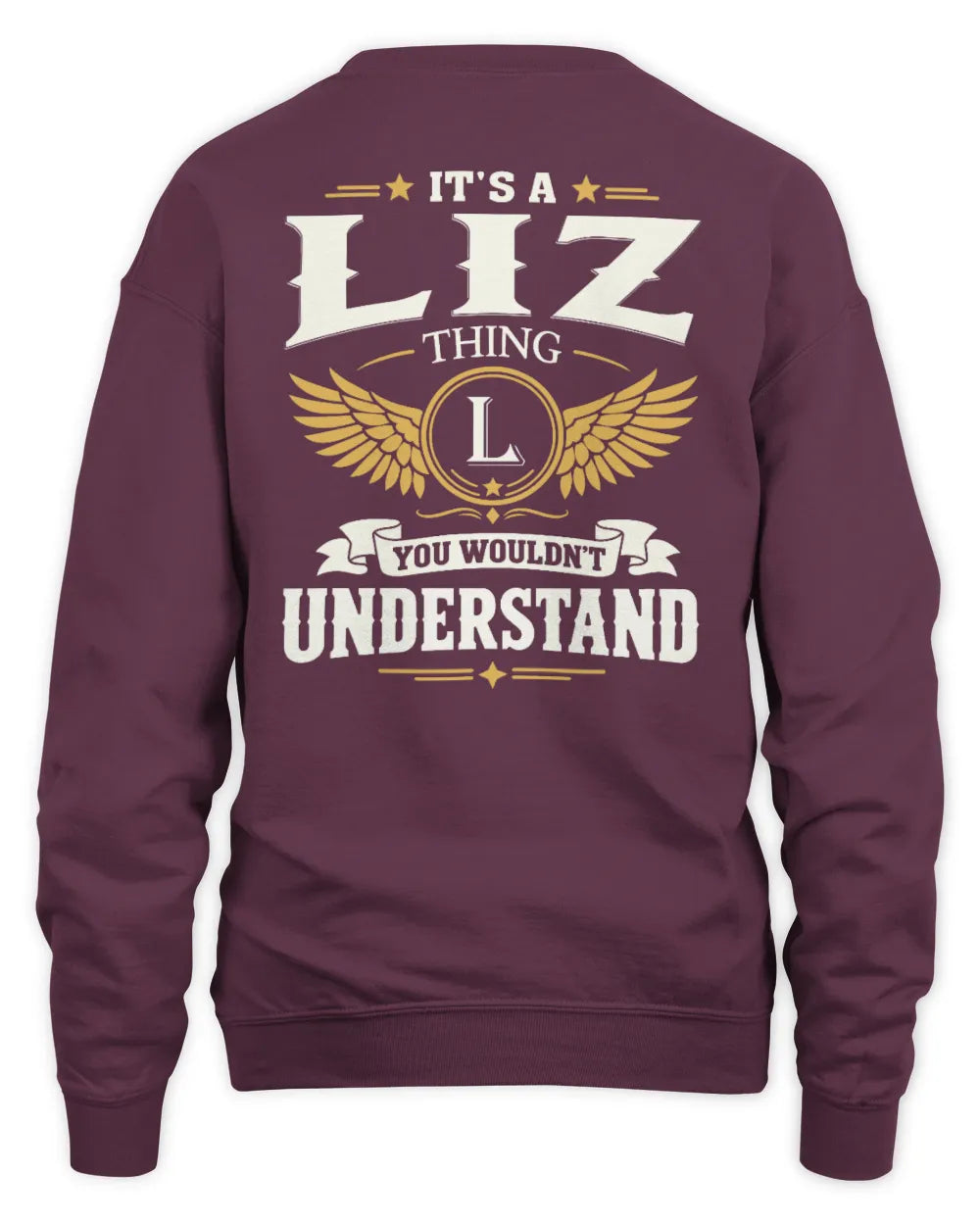 LIZ KT06-M008 It’s a [NAME] Thing – You Wouldn’t Understand | Personalized Vintage T-Shirt - Unisex Sweatshirt - Maroon
