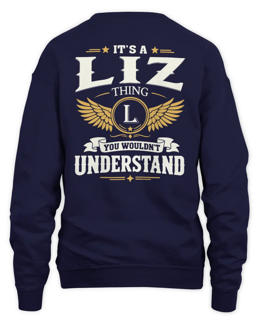 LIZ KT06-M008 It’s a [NAME] Thing – You Wouldn’t Understand | Personalized Vintage T-Shirt - Unisex Sweatshirt - Navy