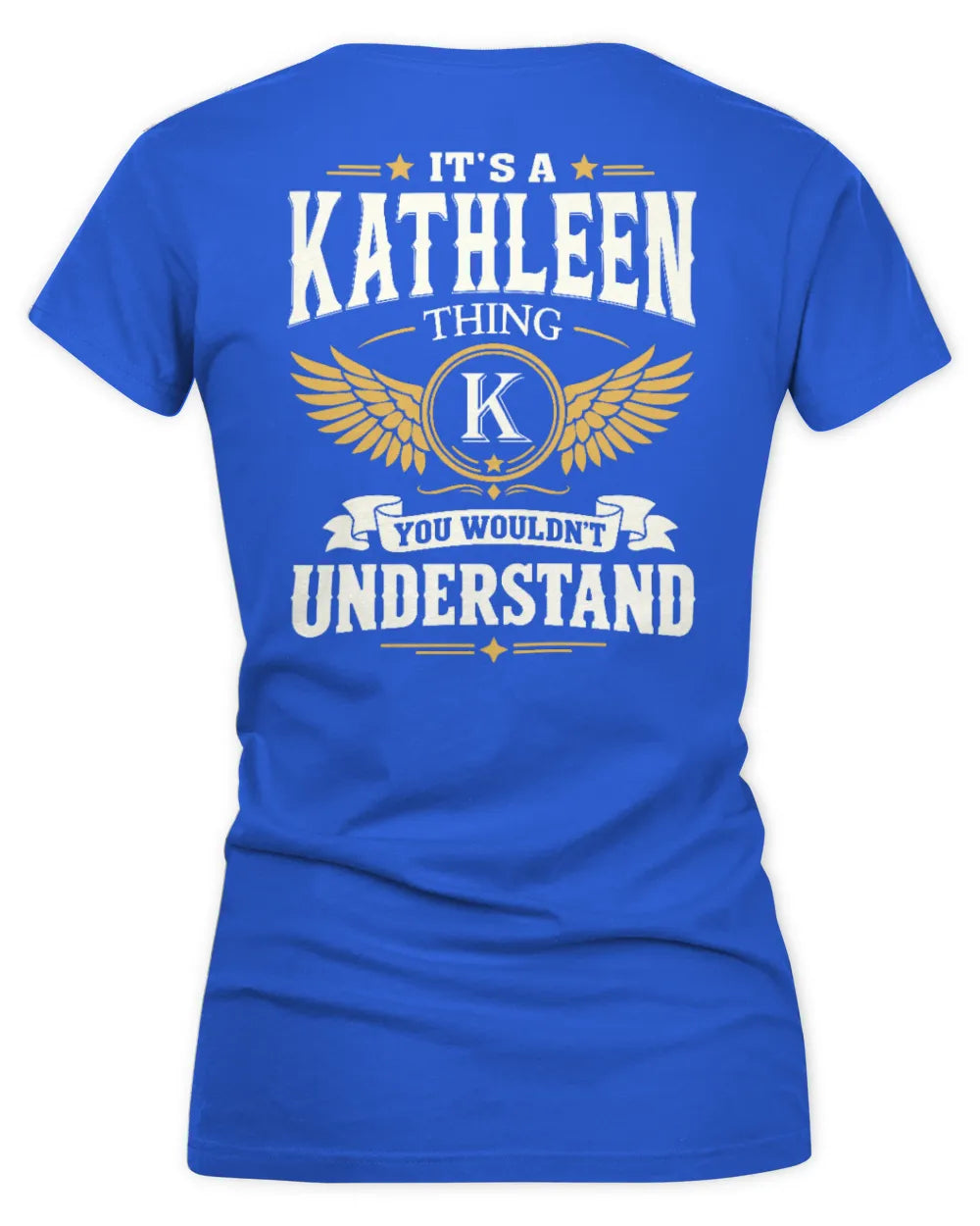 KATHLEEN KT06-M008 It’s a [NAME] Thing – You Wouldn’t Understand | Personalized Vintage T-Shirt - Women's V-Neck T-Shirt - Royal