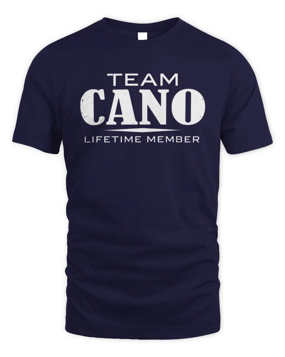 CANO BL62-K4-128 - Personalized “Team NAME Lifetime Member” - Unisex Standard T-Shirt - Navy