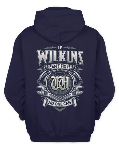 WILKINS AP81-K4-626 - Personalized Ahmed Quote Apparel “If Ahmed Can't Fix It, No One Can” - Unisex Hoodie - Navy