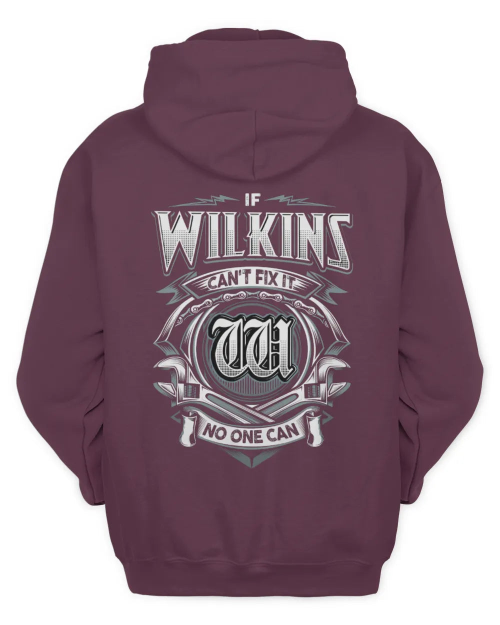 WILKINS AP81-K4-626 - Personalized Ahmed Quote Apparel “If Ahmed Can't Fix It, No One Can” - Unisex Hoodie - Maroon