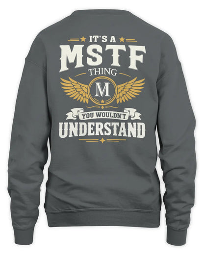 MSTF KT06-M008 It’s a [NAME] Thing – You Wouldn’t Understand | Personalized Vintage T-Shirt - Unisex Sweatshirt - Charcoal