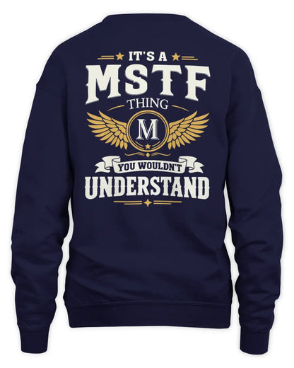 MSTF KT06-M008 It’s a [NAME] Thing – You Wouldn’t Understand | Personalized Vintage T-Shirt - Unisex Sweatshirt - Navy
