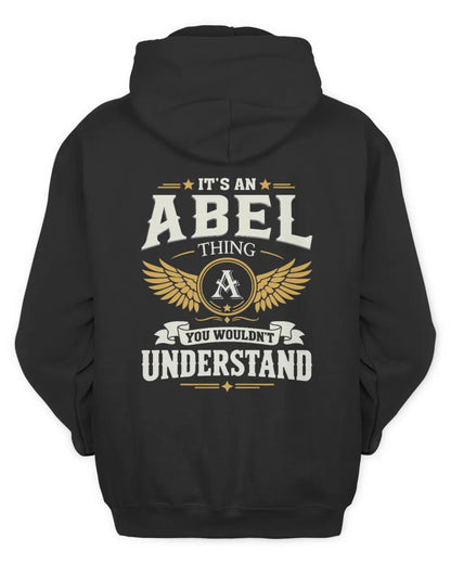 ABEL KT06-M008 It’s a [NAME] Thing – You Wouldn’t Understand | Personalized Vintage T-Shirt - Unisex Hoodie - Black