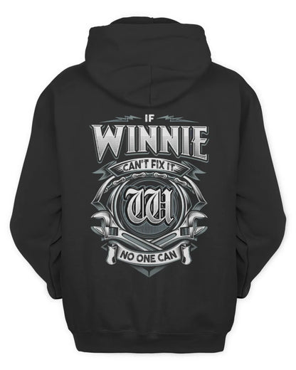 WINNIE AP81-K4-626 - Personalized Ahmed Quote Apparel “If Ahmed Can't Fix It, No One Can” - Unisex Hoodie - Black