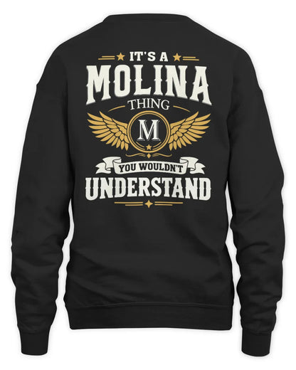 MOLINA KT06-M008 It’s a [NAME] Thing – You Wouldn’t Understand | Personalized Vintage T-Shirt - Unisex Sweatshirt - Black