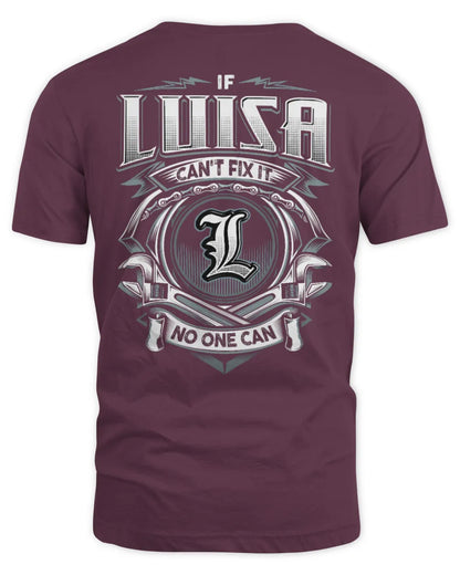 LUISA AP81-K4-626 - Personalized Ahmed Quote Apparel “If Ahmed Can't Fix It, No One Can” - Unisex Standard T-Shirt - Maroon