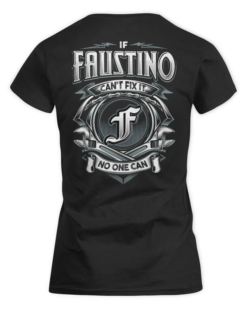 FAUSTINO AP81-K4-626 - Personalized Ahmed Quote Apparel “If Ahmed Can't Fix It, No One Can” - Women's Standard T-Shirt - Black
