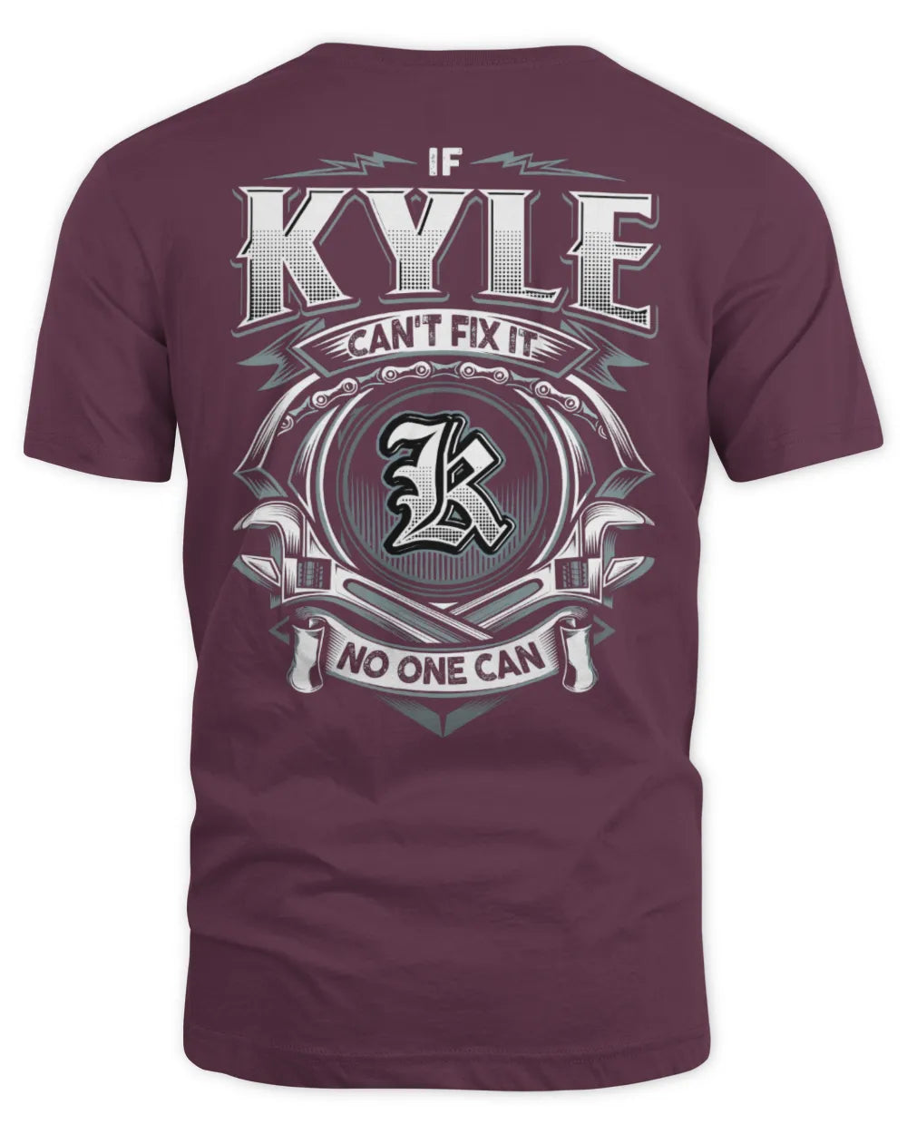 KYLE AP81-K4-626 - Personalized Ahmed Quote Apparel “If Ahmed Can't Fix It, No One Can” - Unisex Standard T-Shirt - Maroon