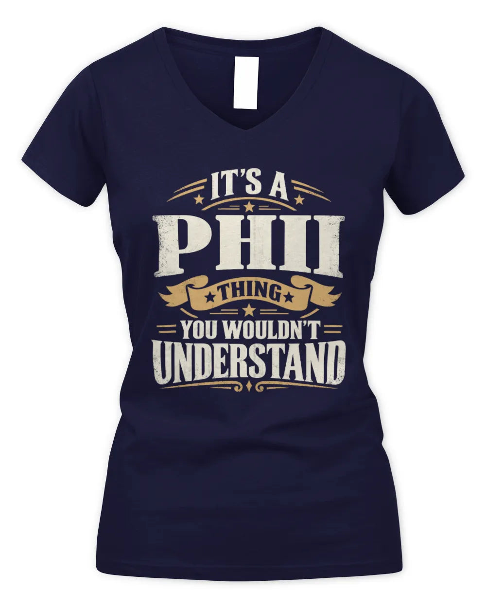 PHII P08 TH51 - Personalized “It’s a/an [NAME] Thing – You Wouldn’t Understand” Shirt - Women's V-Neck T-Shirt - Navy