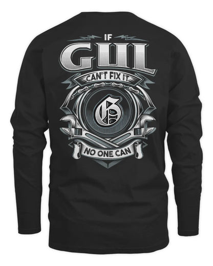 GUL AP81-K4-626 - Personalized Ahmed Quote Apparel “If Ahmed Can't Fix It, No One Can” - Men's Long Sleeved T-Shirt - Black