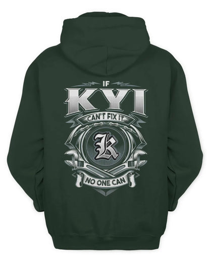 KYI AP81-K4-626 - Personalized Ahmed Quote Apparel “If Ahmed Can't Fix It, No One Can” - Unisex Hoodie - Forest Green