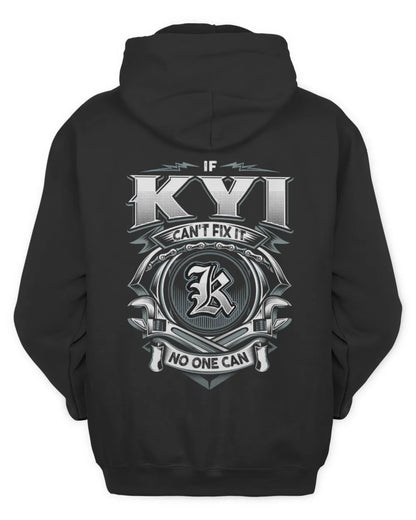 KYI AP81-K4-626 - Personalized Ahmed Quote Apparel “If Ahmed Can't Fix It, No One Can” - Unisex Hoodie - Black