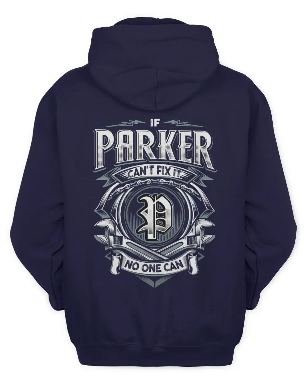 PARKER AP81-K4-626 - Personalized Ahmed Quote Apparel “If Ahmed Can't Fix It, No One Can” - Unisex Hoodie - Navy