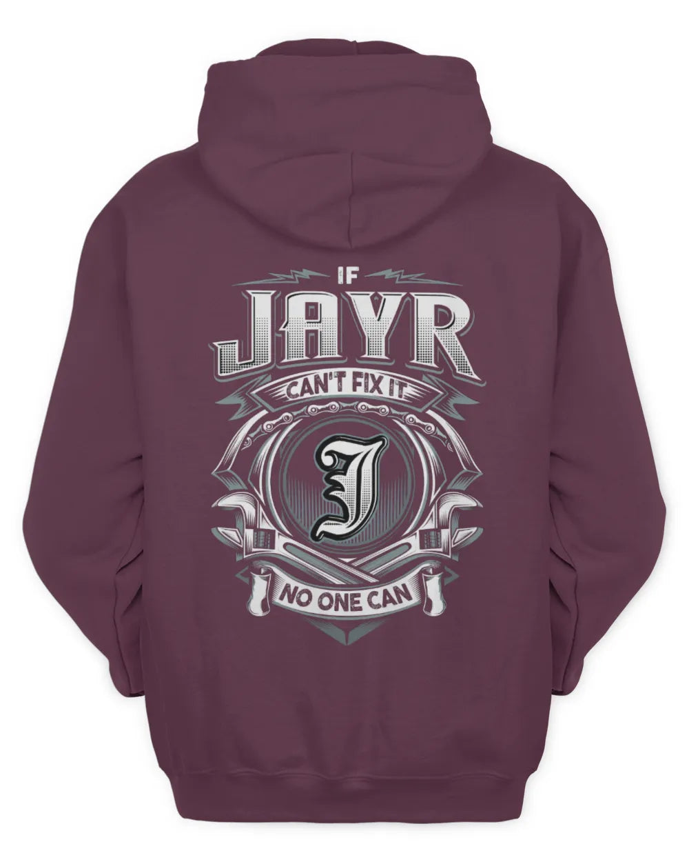 JAYR AP81-K4-626 - Personalized Ahmed Quote Apparel “If Ahmed Can't Fix It, No One Can” - Unisex Hoodie - Maroon