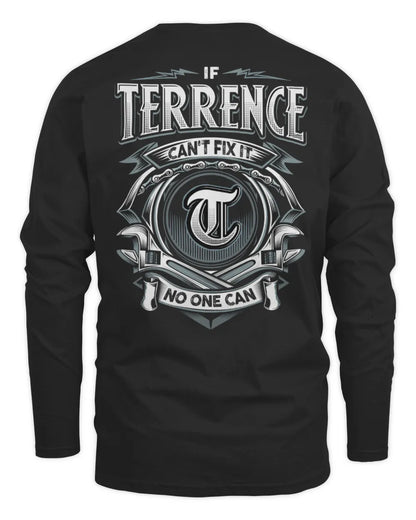 TERRENCE AP81-K4-626 - Personalized Ahmed Quote Apparel “If Ahmed Can't Fix It, No One Can” - Men's Long Sleeved T-Shirt - Black