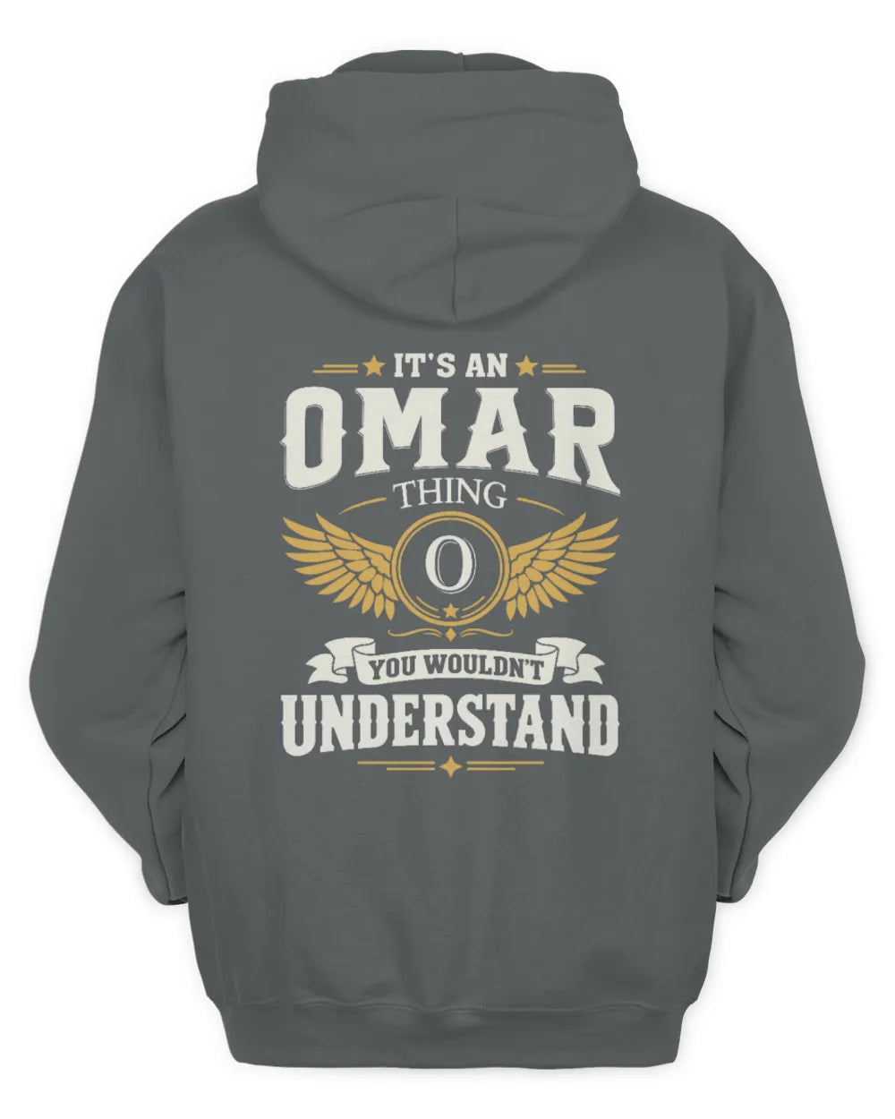 OMAR KT06-M008 It’s a [NAME] Thing – You Wouldn’t Understand | Personalized Vintage T-Shirt - Unisex Hoodie - Charcoal