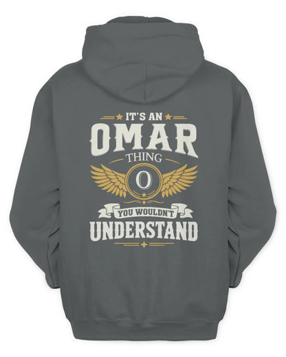 OMAR KT06-M008 It’s a [NAME] Thing – You Wouldn’t Understand | Personalized Vintage T-Shirt - Unisex Hoodie - Charcoal