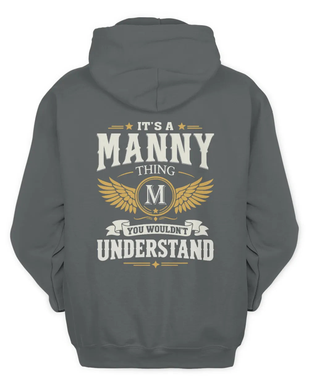 MANNY KT06-M008 It’s a [NAME] Thing – You Wouldn’t Understand | Personalized Vintage T-Shirt - Unisex Hoodie - Charcoal