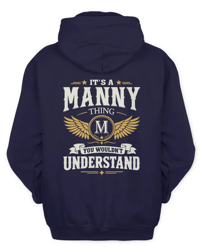 MANNY KT06-M008 It’s a [NAME] Thing – You Wouldn’t Understand | Personalized Vintage T-Shirt - Unisex Hoodie - Navy